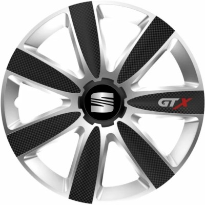 Set 4 Capace Roti GTX Carbon Gri-Negru R17, Pentru Seat foto