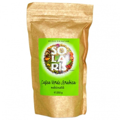 Cafea verde arabica macinata 250g solaris foto