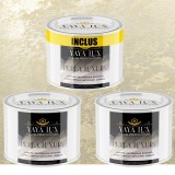 Vopsea Decorativă Interior Perla Luxury Bej Sampanie 1,5 Litri | Pachet 2+1 Inclus (2&times;0,5L + 0,5L) cu Fulgi Perlați &ndash; Toro Decor