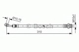 Conducta / cablu frana KIA PRO CEED (ED) (2008 - 2013) BOSCH 1 987 481 417