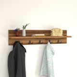 Cuier perete Hammar&ouml; 80x13x18cm pal nuc [en.casa] HausGarden Leisure