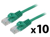 Cablul Patch U/UTP 5e CCA PVC Verde 0,25m 26AWG
