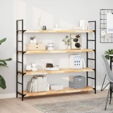 VidaXL Rafturi suspendate 2 buc. 120x30x4cm lemn masiv acacia netratat