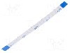 Banda FFC, 8 pini, lungime 76mm, seria FFC5-TIN, GCT - 05-08-A-0076-A-4-06-4-T