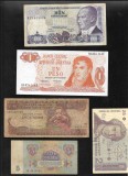 Set 5 bancnote de prin lume adunate (cele din imagini) #386, Europa