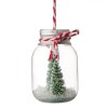Ornament Brad Crăciun, Model Borcan Transparent, Capac Metalic, &Icirc;nălțime 7cm, Oem
