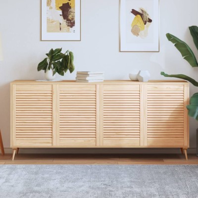 vidaXL Uși de dulap design lambriu, 4 buc., 69x49,4 cm, lemn masiv pin 151129 foto