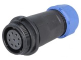 Mufă SP21 Mamă 9-PIN IP68 7-12mm 5A 500V Lipire pe Cablu