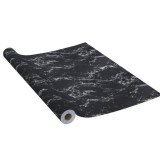 Folie autocolanta TopBazar, tip marmura, neagra, 60x 200 cm, rezistenta la apa, usor de curatat