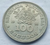 462. Moneda Portugalia 100 escudos 1986 (13th World Cup Football 1986 Mexico)