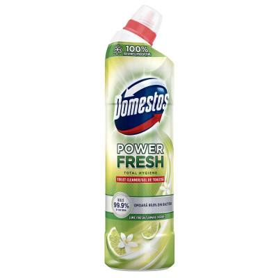 Dezinfectant Toaleta Domestos Power Fresh Total Hygiene, 700 ml, Parfum de Lamaie Verde, Dezinfectant pentru Vasul de Toaleta, Domestos Dezinfectant A foto