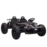 Cumpara ieftin Buggy electric pentru 2 copii, Kinderauto General, 800W, 48V, 20Ah, roti gonflabile, music player, negru
