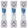 Set 3 clepsidre pentru perierea dintilor, 3 minute, 10 x 2.5 cm, albastru
