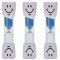 Set 3 clepsidre pentru perierea dintilor, 3 minute, 10 x 2.5 cm, albastru