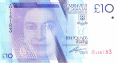Bancnota Gibraltar 10 Lire 2010 - P36 UNC foto