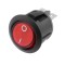 Intrerupator Rocker rotund SPST ON-OFF Rosu cu led 12V 20A IP20 KCD1-8