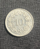 Moneda 10 rappen 1939 Elvetia, Europa