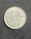 Moneda 10 rappen 1939 Elvetia