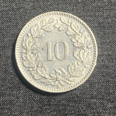 Moneda 10 rappen 1939 Elvetia