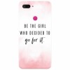 Husa silicon pentru Xiaomi Mi 8 Lite, Quotes Pink