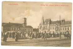5091 - ORADEA, Market, Romania - old postcard - used - 1915