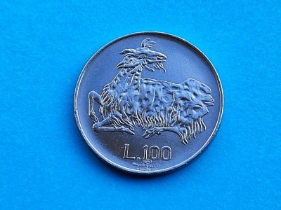 100 Lire 1974 San Marino-UNC-RAR foto