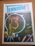 Revista tehnium august 1971-dacia 1100,amenajari interioare,detector de metale