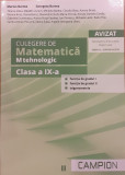 Culegere de matematica M tehnologic Clasa a IX-a