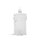 Decor lumanare LED - 7,5 x 3,6 cm - alb cald - plastic