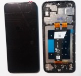 Display ecran cu Touchscreen si Rama pentru Samsung A14 5G, modelul A146P/A146U, OEM, Negru, Compatibil