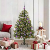 vidaXL Pom de Crăciun Artificial cu Ramuri Articulare și Conuri 150 cm 3395086