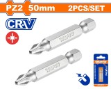 WADFOW - SET BITI PZ2 50MM - 2 BUC PowerTool TopQuality