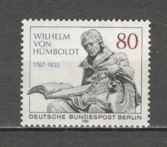 Berlin.1985 150 ani moarte W.F.von Humboldt:om de stat-Sculptura SB.935 foto