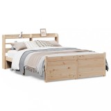 Cumpara ieftin Cadru de pat cu tablie, 150x200 cm lemn masiv pin