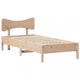 Cumpara ieftin Cadru de pat fara saltea, 90x200 cm, lemn masiv pin