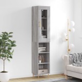 vidaXL Dulap &icirc;nalt, gri sonoma, 34,5x34x180 cm, lemn prelucrat