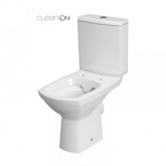 Vas Wc Compact 480 Carina 010 Cersanit, Fara Capac, Alb, Portelan, Inaltime 78 Cm, Latime 35 Cm, 30 Kg, K31-045 foto