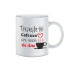 Cana alba personalizata Trezeste-te! Cafeaua are nevoie de tine, INOVATIX&reg;. 330ml, Oem