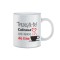 Cana alba personalizata Trezeste-te! Cafeaua are nevoie de tine, INOVATIX&reg;. 330ml