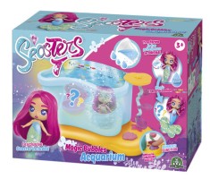 Seasters - Jucarie, set acvariu magic cu mini papusa sirena, GPEAT01000 foto