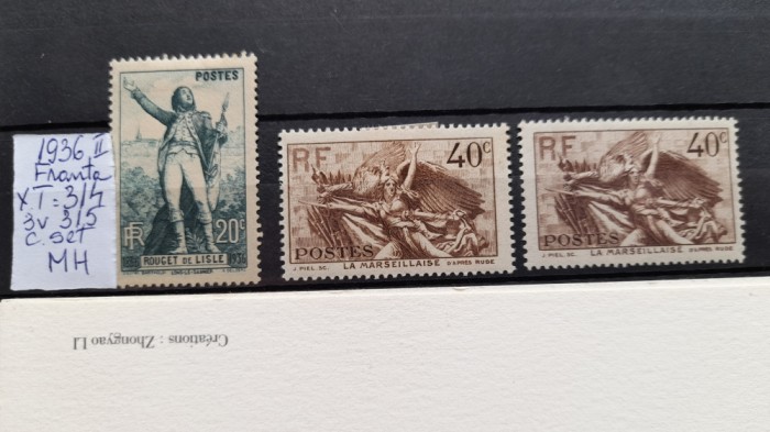 1936-Franta-YT314,315-3 val.-MH