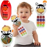 Telefon jucărie cu lumină și sunet, colorat, de dimensiuni potrivite pentru copii