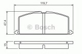 Set placute frana,frana disc TOYOTA COROLLA Liftback (E11) (1997 - 2002) BOSCH 0 986 468 701