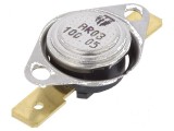 Termostat SPST-NC 100&deg;C 16A 250VAC cu terminali 6,3mm