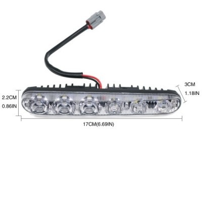 Lumini de zi cu semnalizare DRL 6000k - 2 buc/set foto