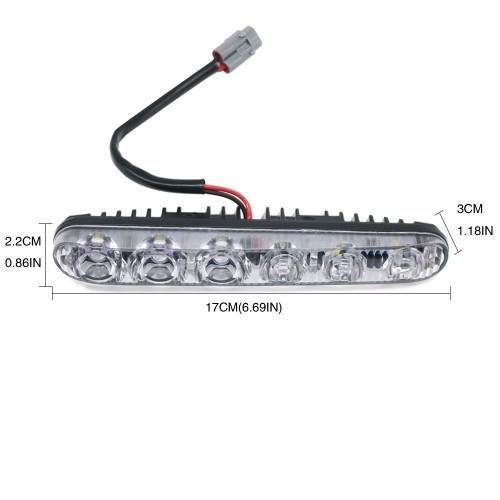 Lumini de zi cu semnalizare DRL 6000k - 2 buc/set