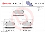 Set placute frana fata BREMBO P50124