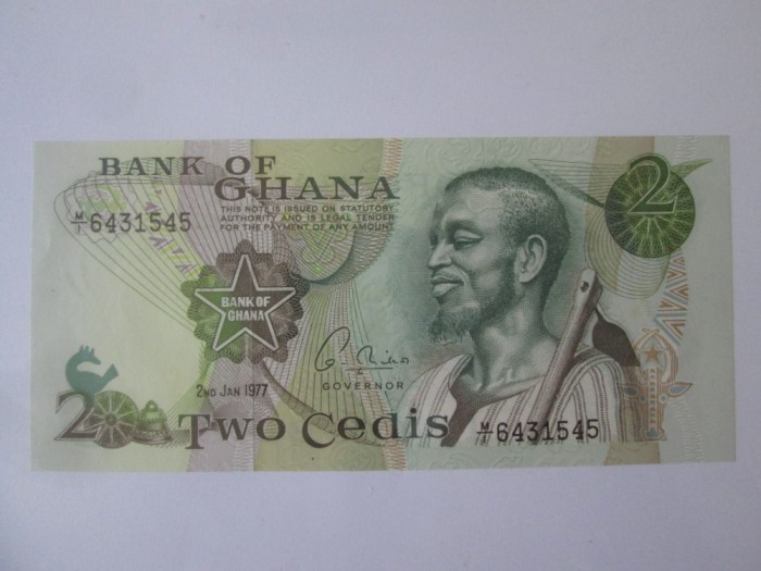 Ghana 2 Cedis 1977 UNC