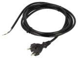 Cablu Alimentare 2x1mm2 3m Negru 230V 10A