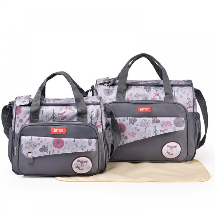 Set genti pentru mamici Baby Sky-Gri